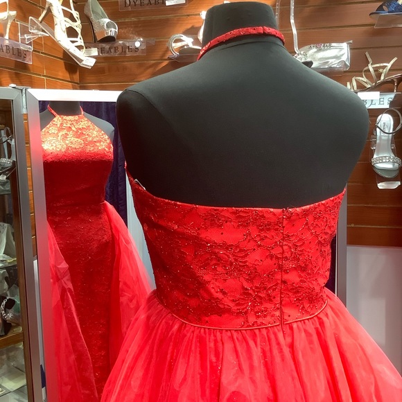 Sherri Hill - Style 53207 - Size 16 - Red - Picture 3 of 4